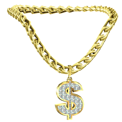 gold money chain necklace