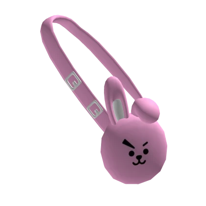 pink playful rabbit bag