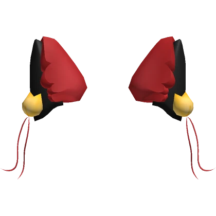 Neko Ears Styled Spooky Ears in Red