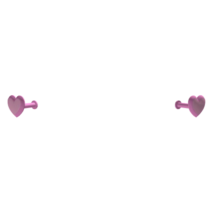 Pink Heart Cheek Piercing