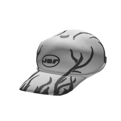 Distressed Backwards Cap White