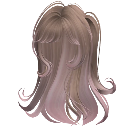 ♡ magical girl straight hair in brown pink ombre