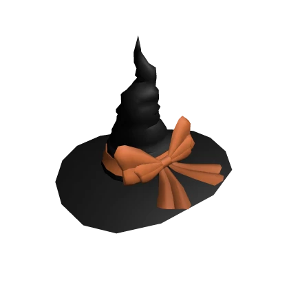 Witch Hat with Orange Bow