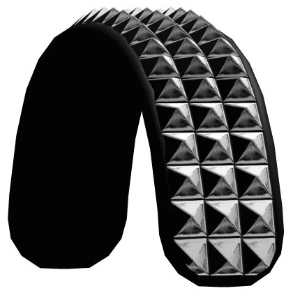 emo black goth studdded edgy headband