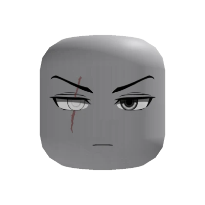 Scarred Serious Face