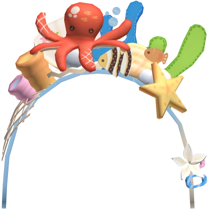 gyaru summer ocean squid colorful headband