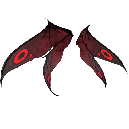 Red Halloween Demon Moth Wings V03.1