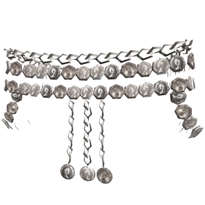 Ornate Dancer's Belt Silver Coins 3.0
