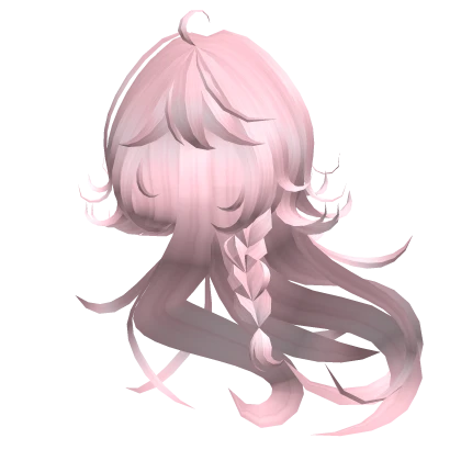 Long Magical Jellyfish Anime Hair in Light Pink