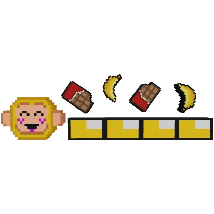 Shady Monkey 8-Bit Health Bar 💛 🐵 🍫 ✨ ➕