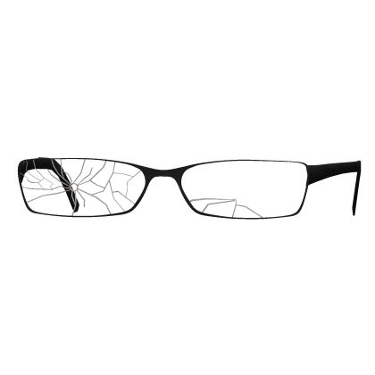 Black Cracked Glasses