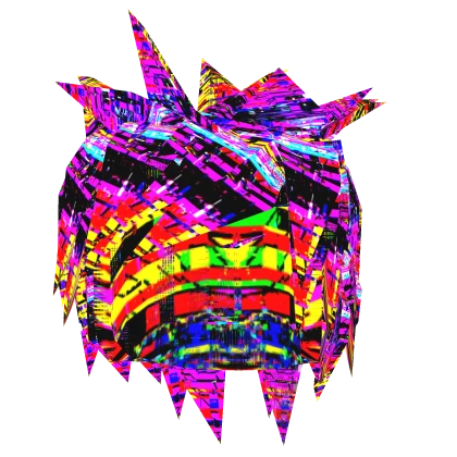 💰💵 Animated TV Glitch Scene Hair