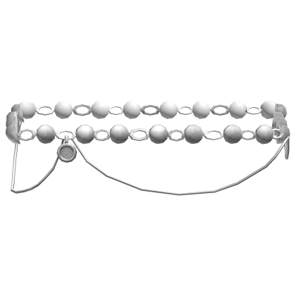 Simple Silver Pearl Waist Chain 1.0