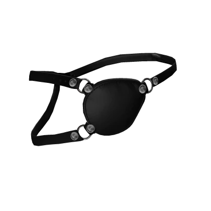 black leather eyepatch