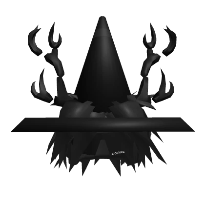 Black Messy Hair Traffic Cone