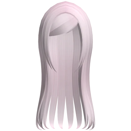 ☆ adorable y2k goth long straight baby pink