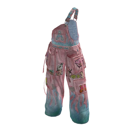 AUREIX - Pastel Popstar Cargo Overalls