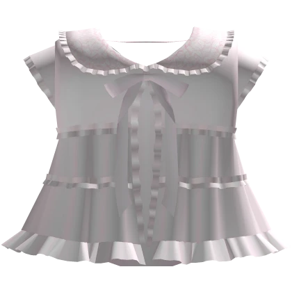 pink gothic doll ruffled tiered lace collar dres
