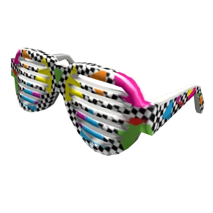 80s Checkerboard Shutter Shades