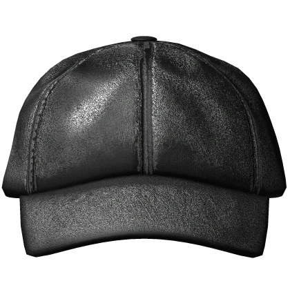 leather 6 panel face cap