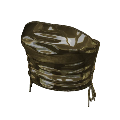 Y2K Metallic Gold Tube Top