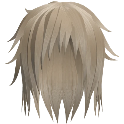 blonde long messy rockstar emo scene hair