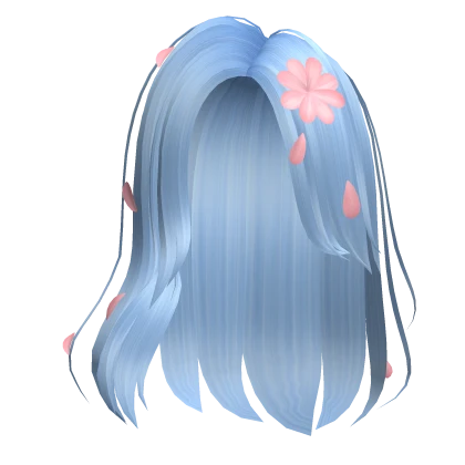 Cute Blue Flower Hair