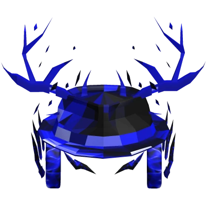 🧊 Sparkle Fedora + Antler + Headphones BLUE