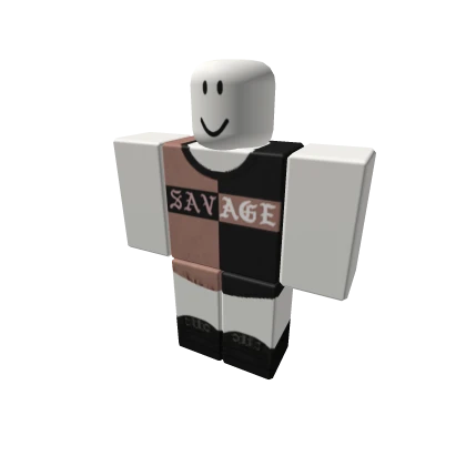 #Savage Split Drop L/S Oversized Tee w/ Lowtops