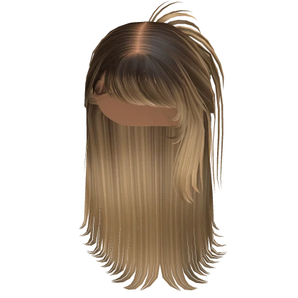 ☆ | Outgrown Blonde Side Bang Updo