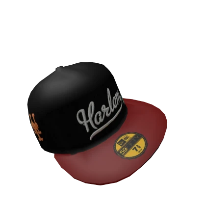 HARLEM NY SLIZZY Red/Black Fitted Cap