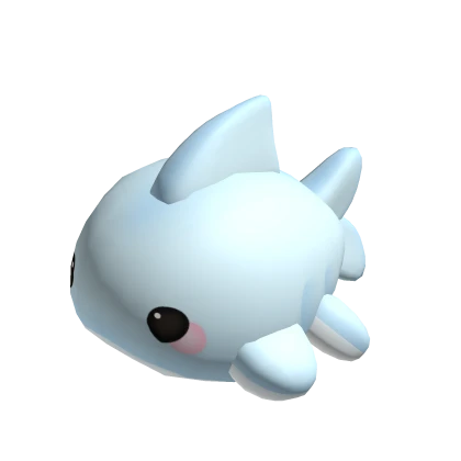 shark on head (blue)