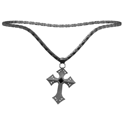 Y2K Silver Cross Necklace [1.0]