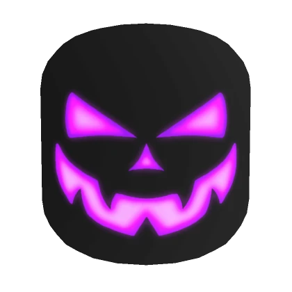 Purple Jack-O-Lantern Halloween Face