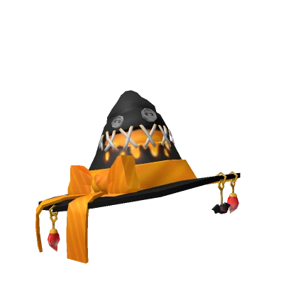 Orange demonic witch hat