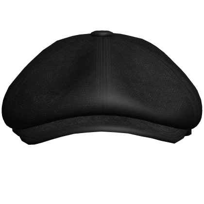 Beret Black Shelby Vintage Newsboy Buckle Belt Cap