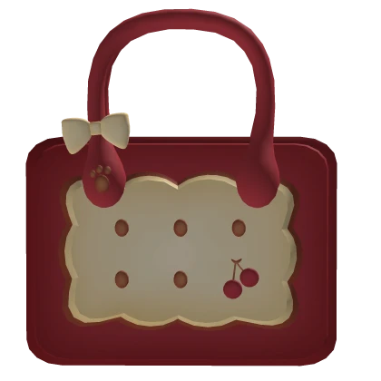 red igari mori kei harajuku cookie bag purse ✧