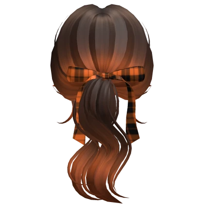 Autumn Plaid Bow Hair