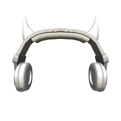 Devil Horns Headset White