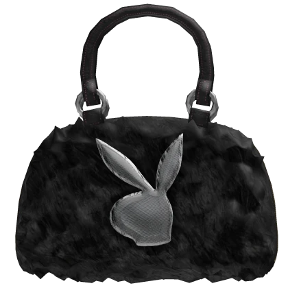 2000s McBling Bunny Designer Bag (Black)