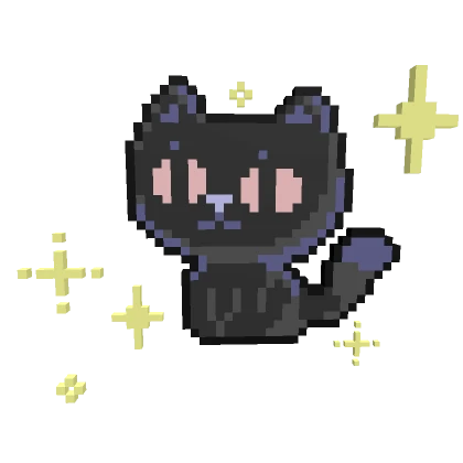 Dark Sparkle Kitty