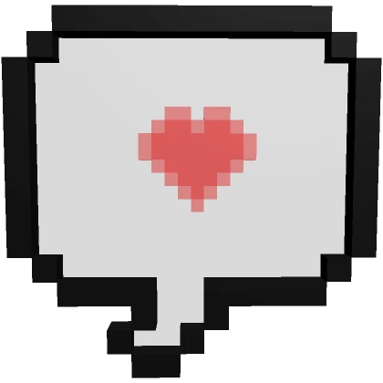 Pixel Speech Heart Bubble