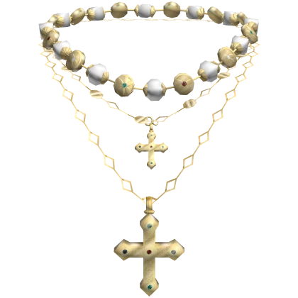 Gold Cross Layered Necklace