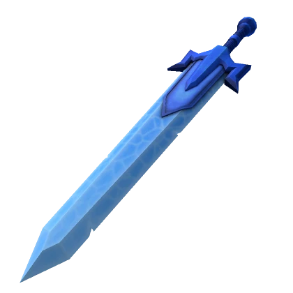 Blue Colossal Crystal Greatsword