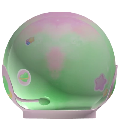 ♡ Galactic pastel astronaut helmet w stickers ♡