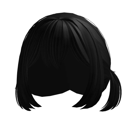 ୨୧: kawaii short cat pigtails in black