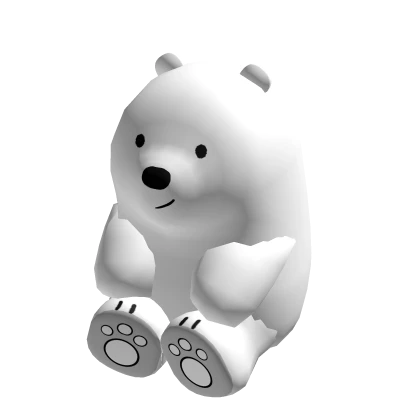 Polar Bear Cartoon Plushie Holdable