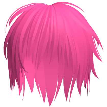 Hot Pink Scene Emo Messy Hair