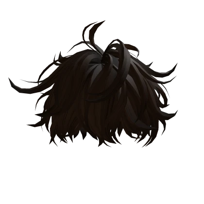 Chocolate Brown Fluffy Messy Hair