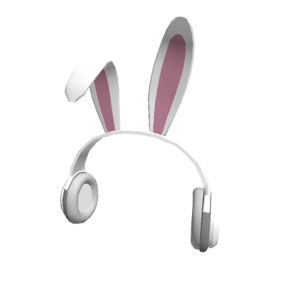 White Bunny Ear Headphones